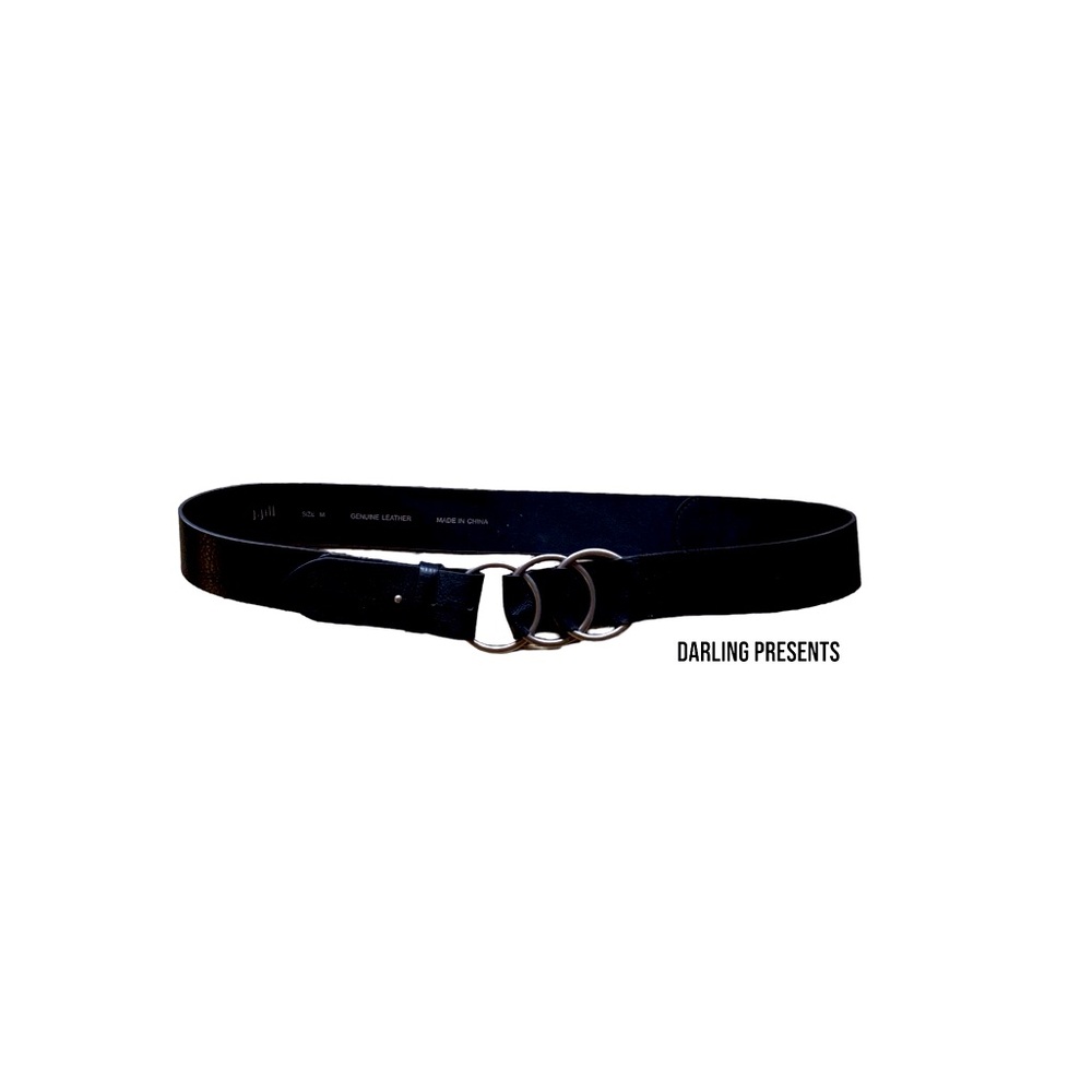 J Jill Triple Ring Buckle Belt Women Color Black Size M